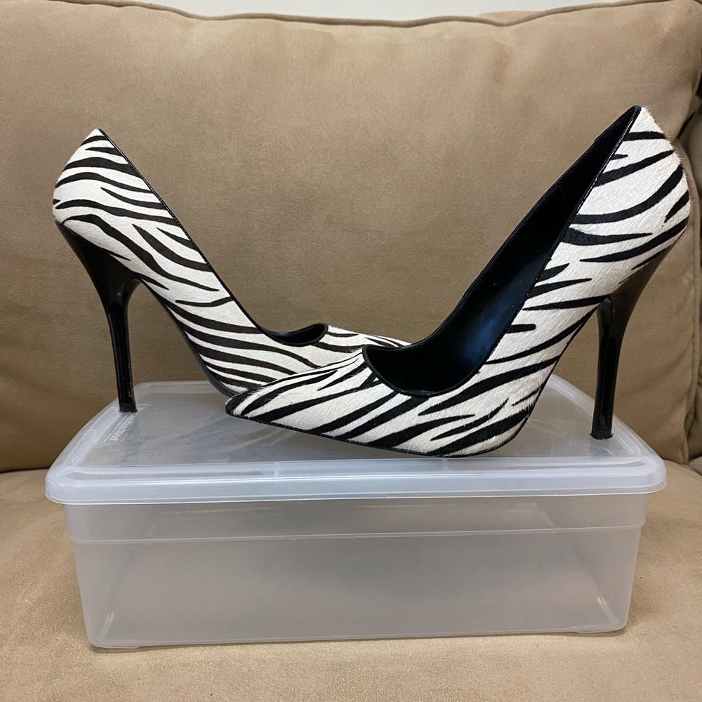 Aldo Calf Hair Zebra Heel Sz 9